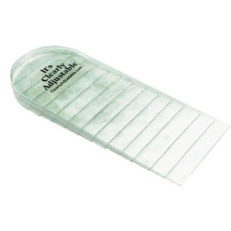 CLEARLY ADJUSTABLE HEEL LIFT